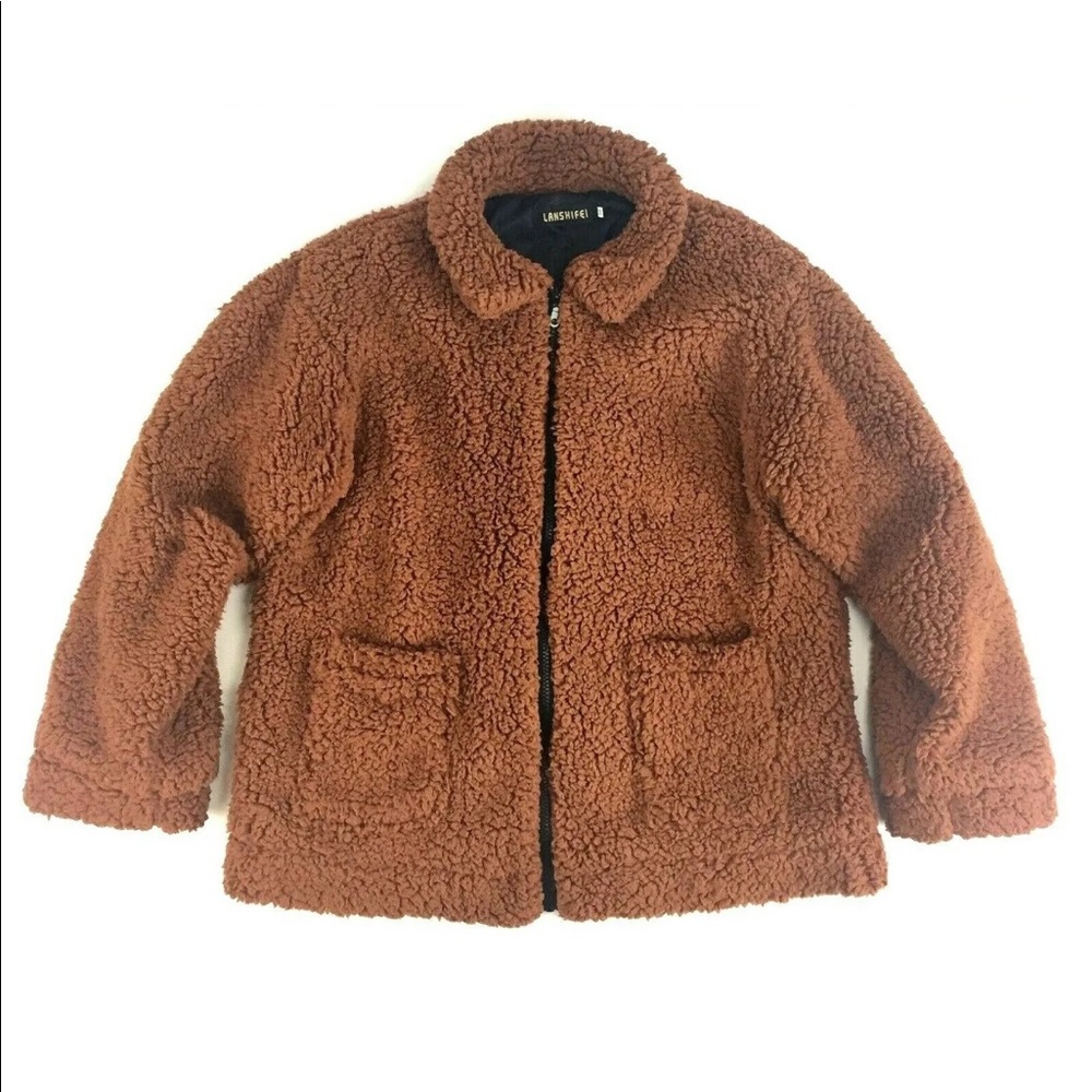 Lanshifei Teddy Jacket Full Zip - Women’s Size XXL